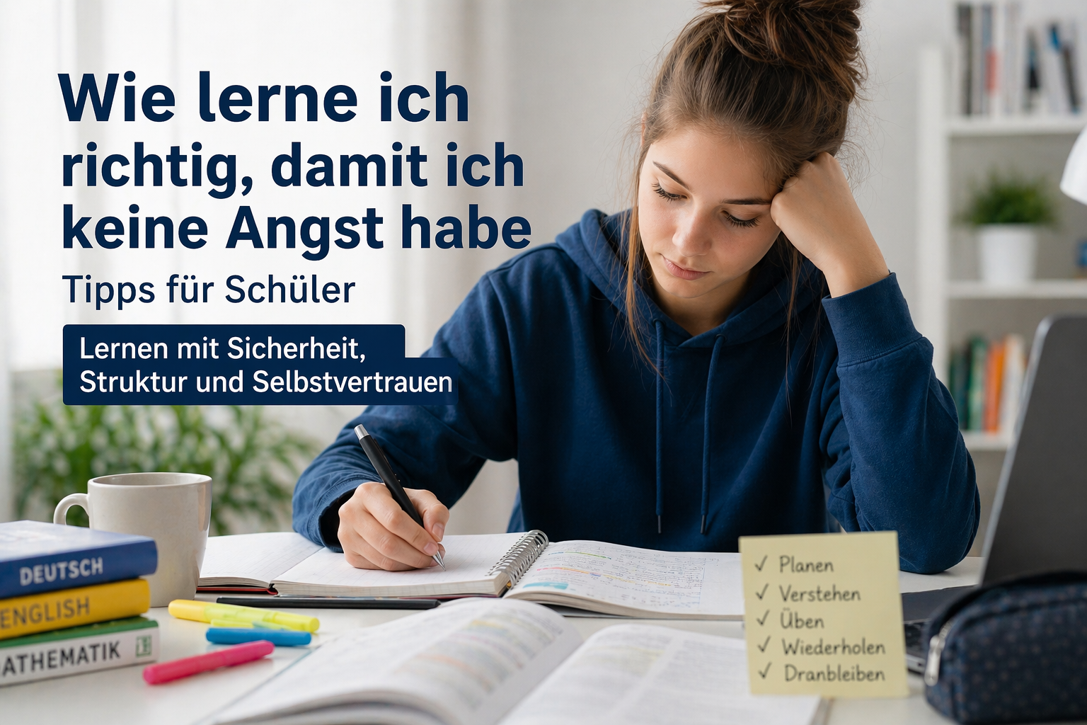 🧠 Wie lerne ich richtig, damit ich keine Angst habe?